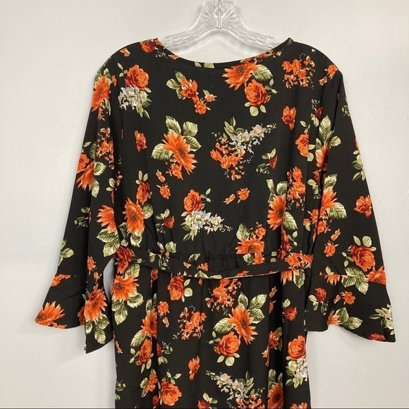 𝅺oh! Mamma Maternity Notched Floral Midi Dress - Picture 11 of 13